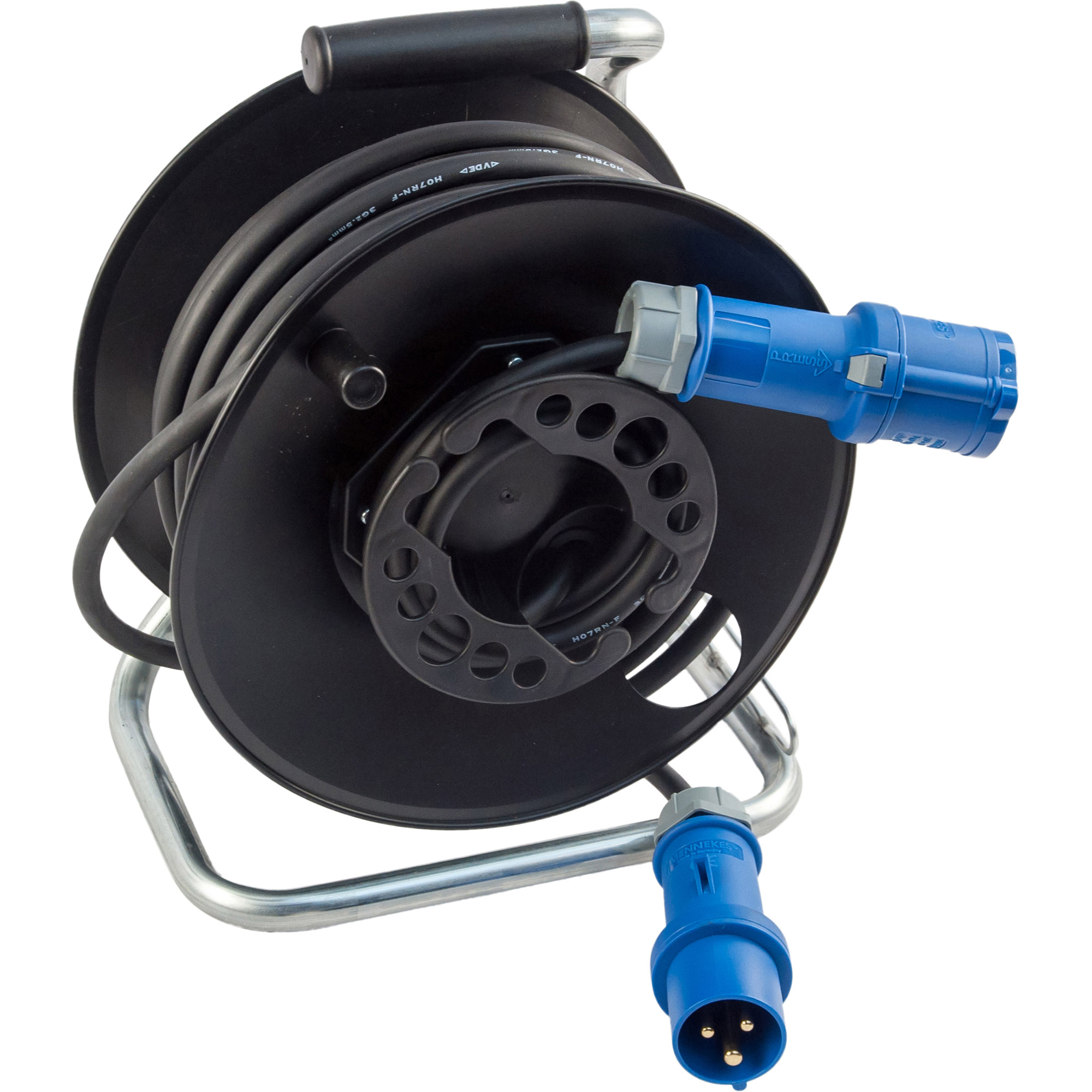 Camping Gerätetrommel mit CEE-Stecker und CEE-Kupplung, 25 m