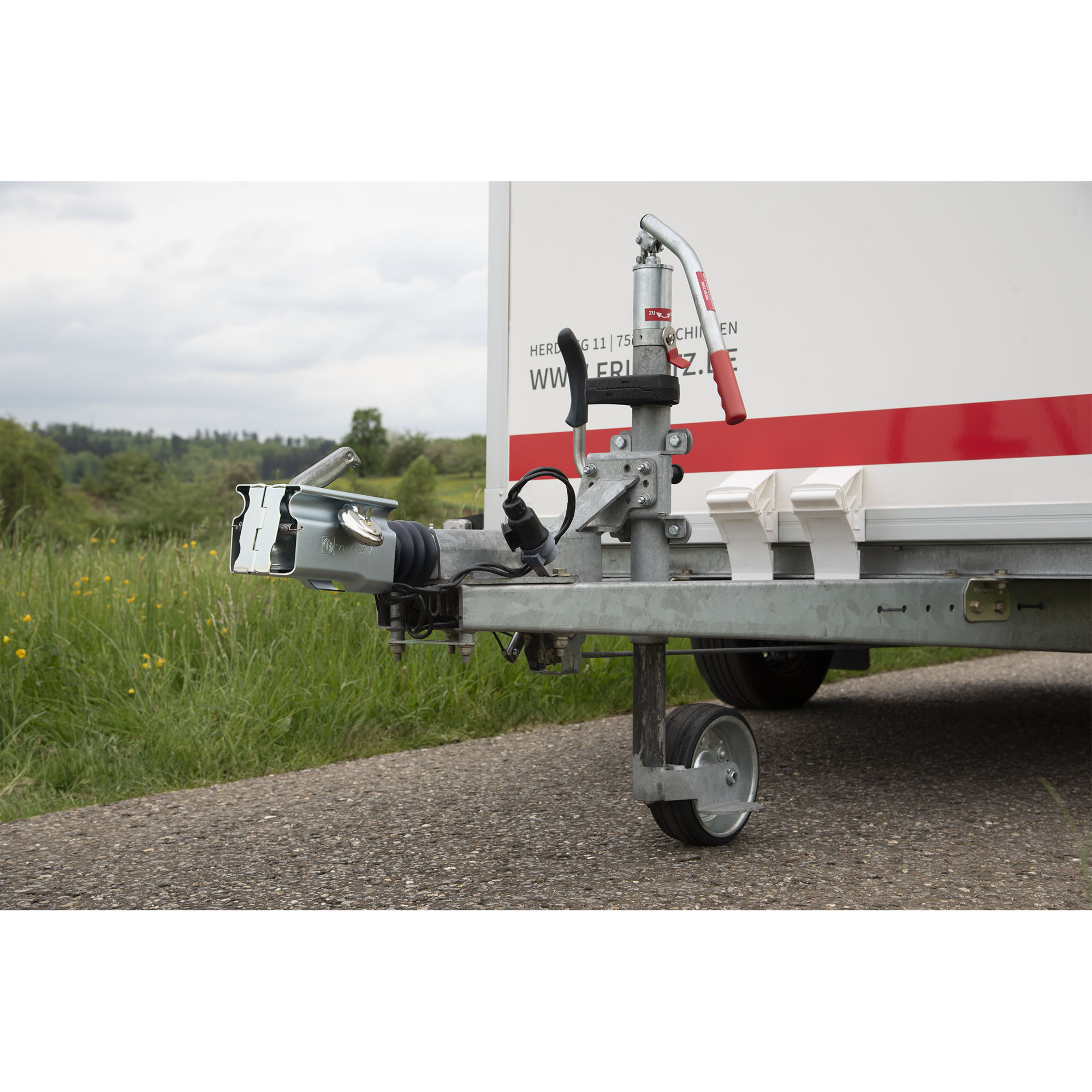 Kastenschloss, klappbar, für den an- und abgekoppelten Zustand