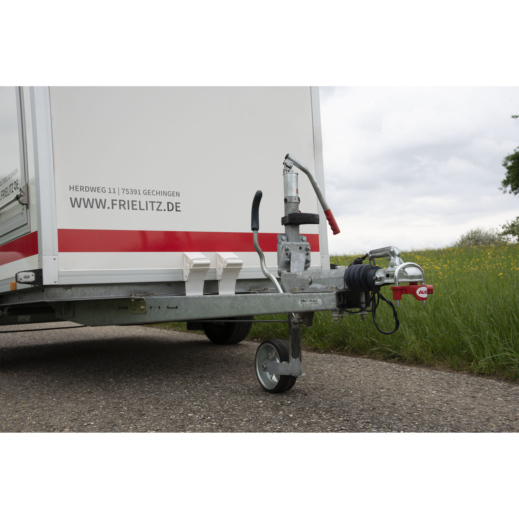 Kupplungsschloss mit Zylinderschloss, universal, Standbetrieb, rot