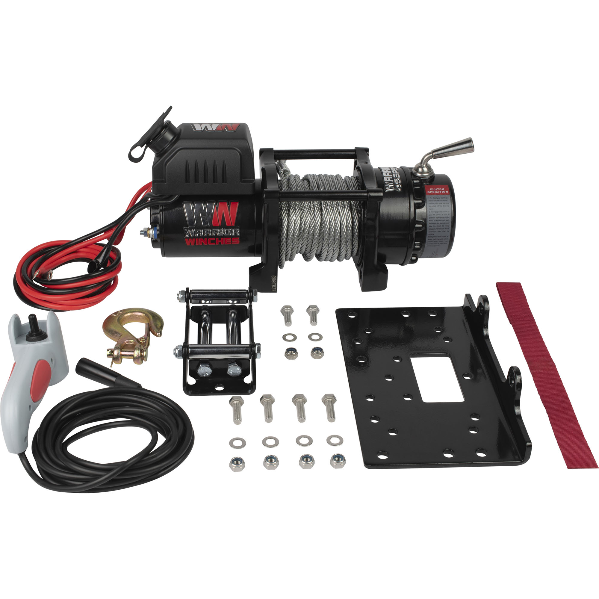 Elektrische Seilwinde, 12 V Zugkr. 2041 kg