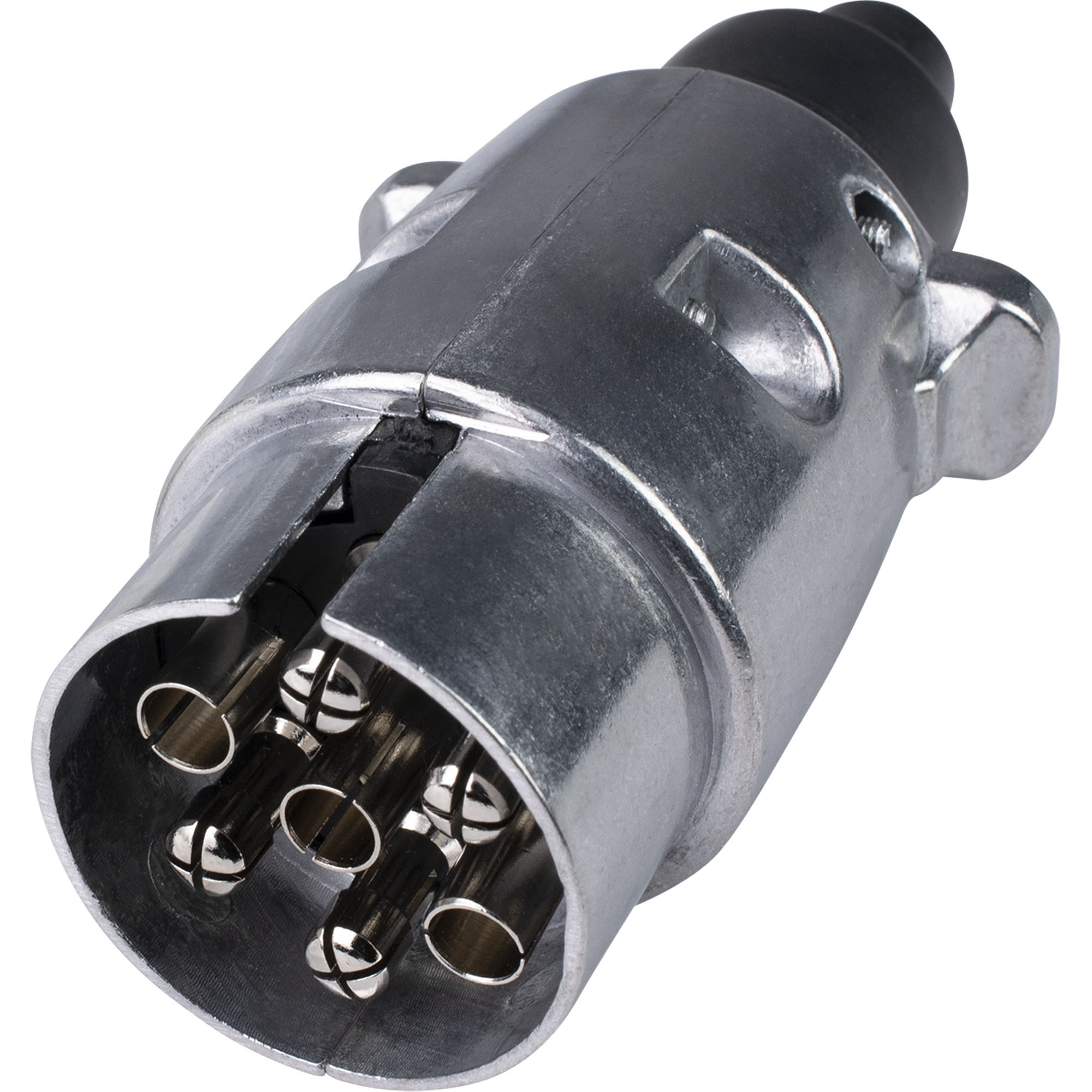 Stecker 7-polig, 12V, Metall, steckbar