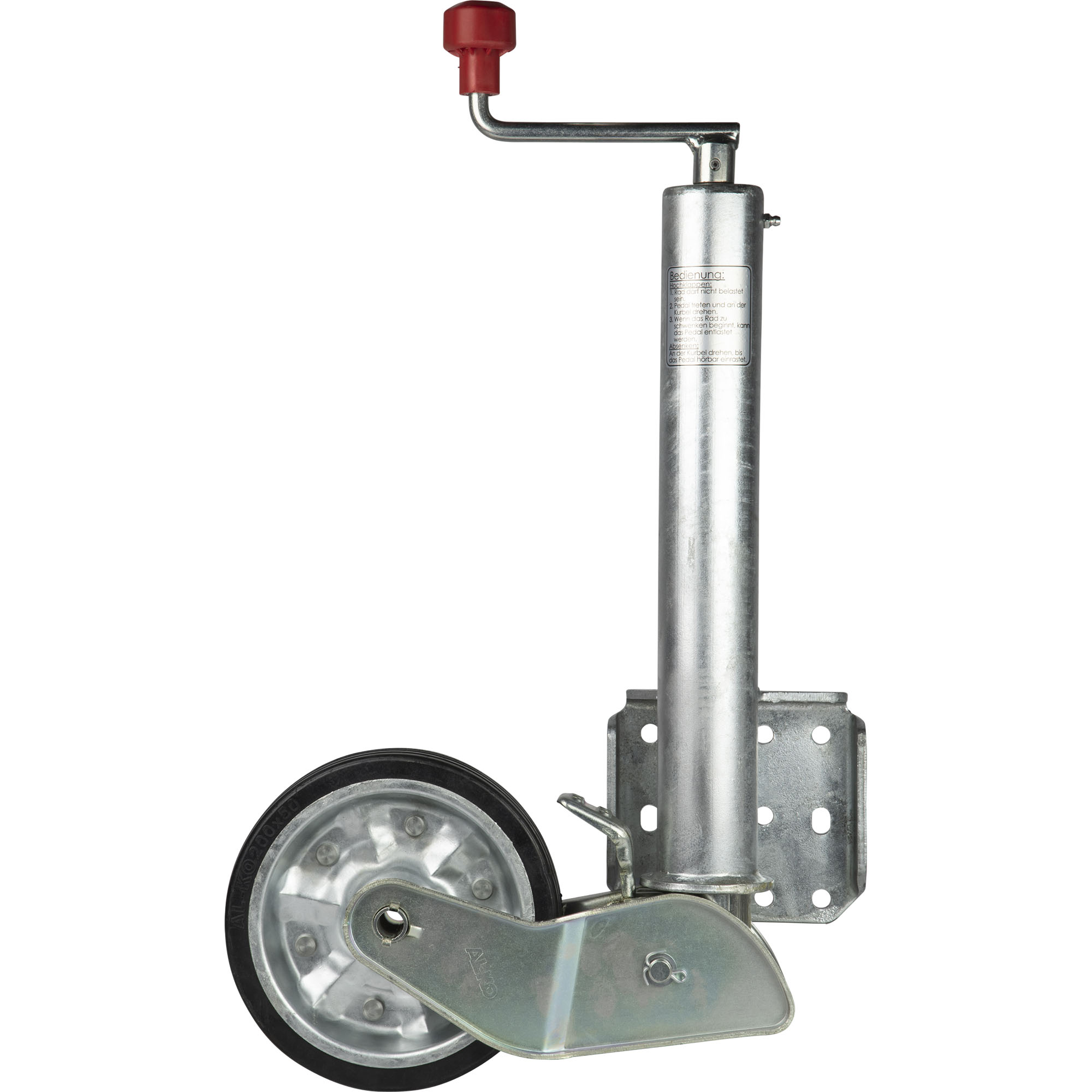 Halbautomatik-Stützrad AL-KO Ø 60mm, Stützl. 500kg