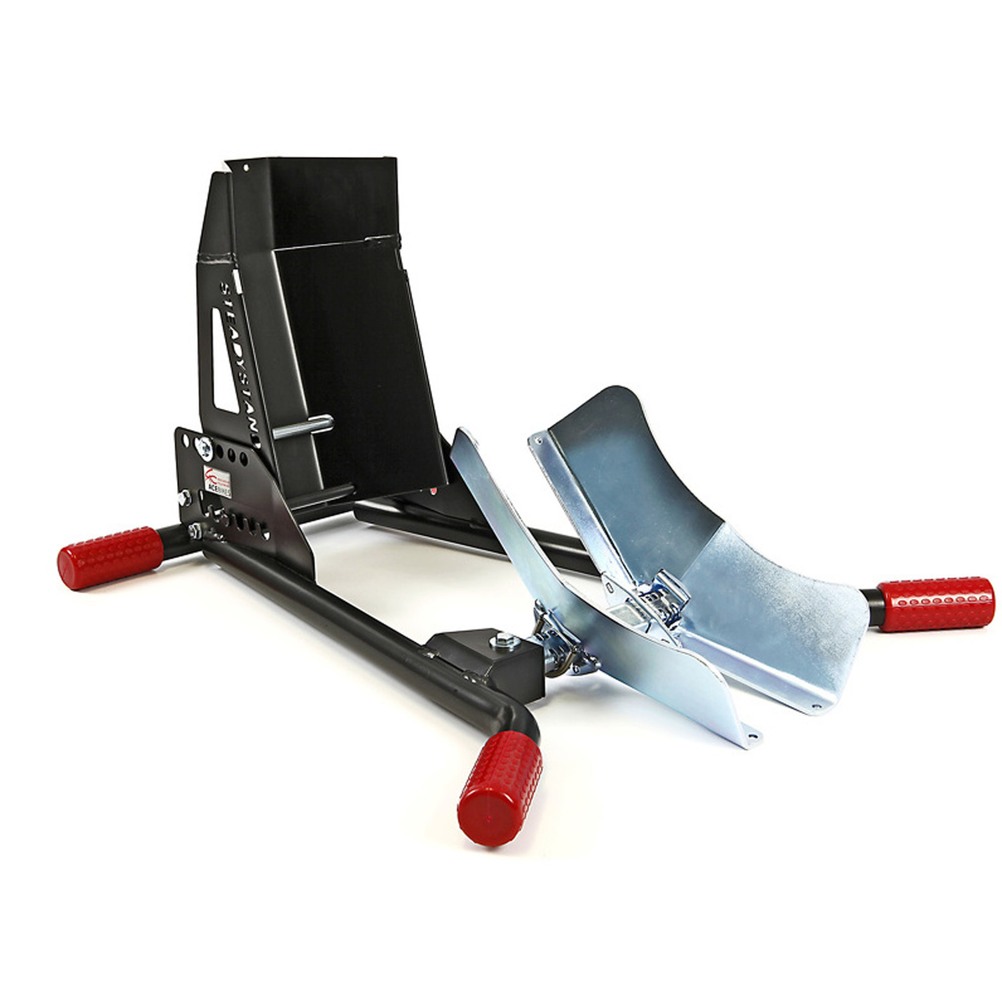 Kurze Motorradstandschiene mit Vorderradanschlag, ACEBIKES