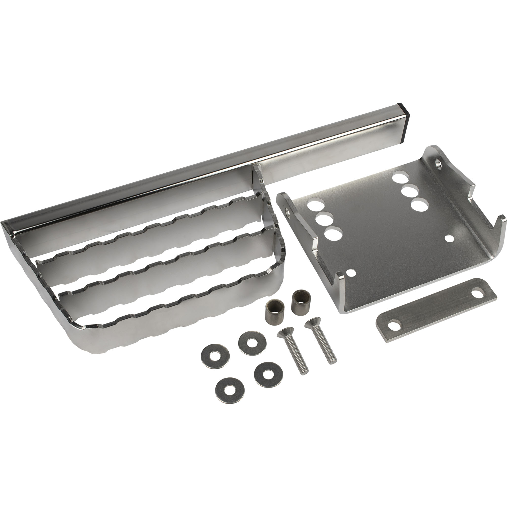 Heckauftritt für AHK, Edelstahl, 230 x 140 mm