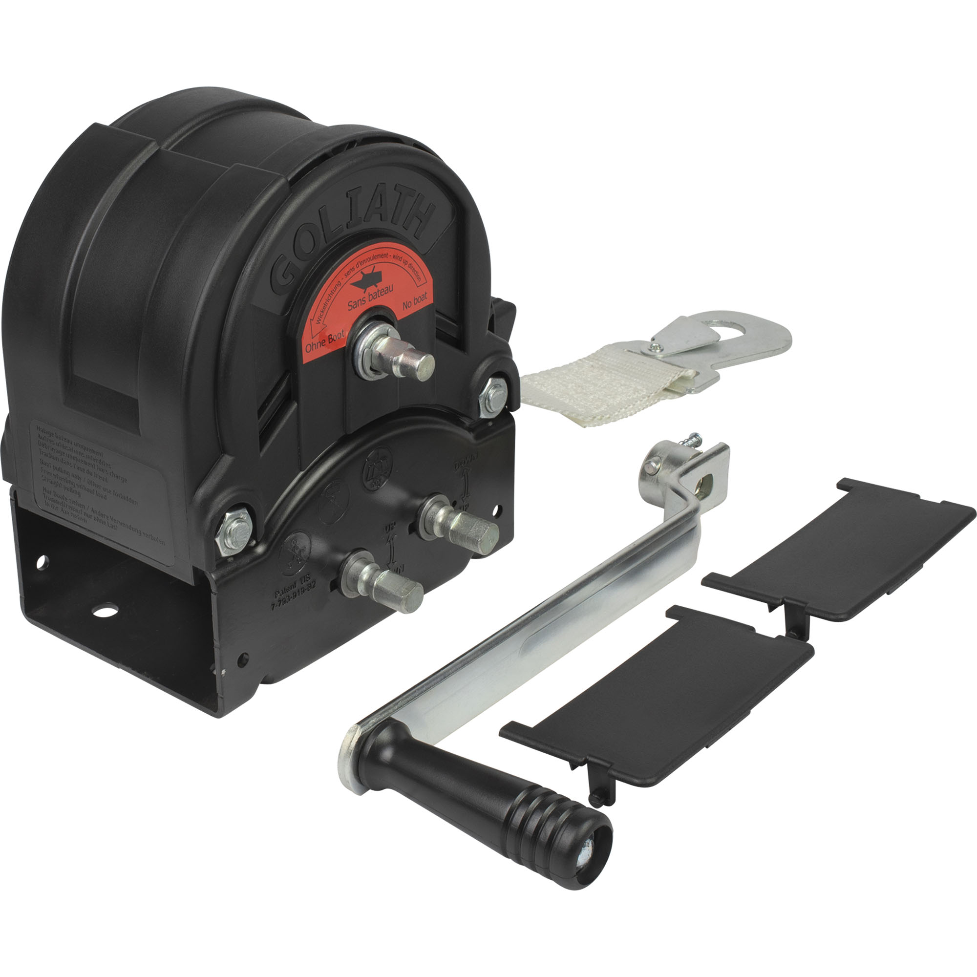 Handseilwinde, TS1200, 1200 kg, Band 8 m