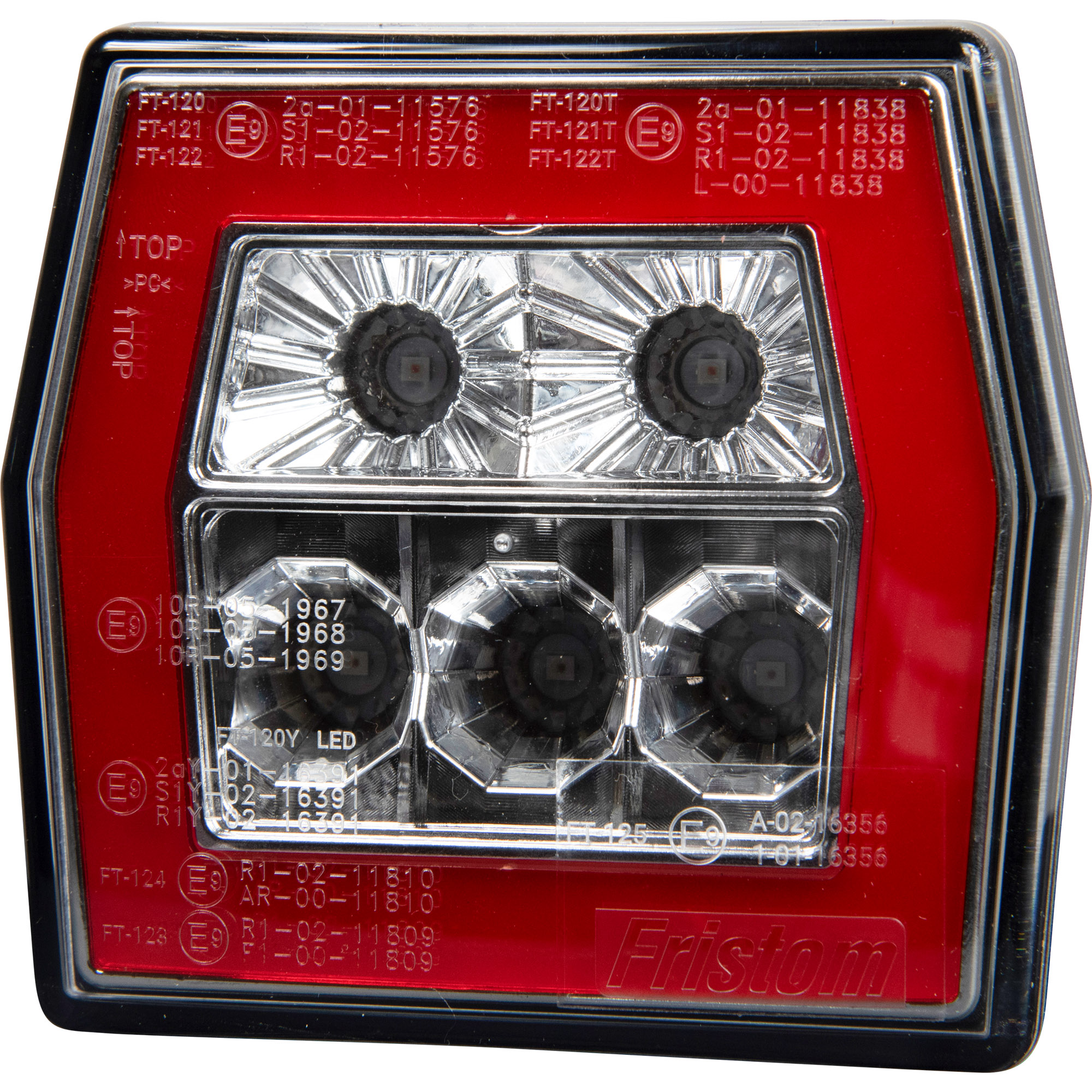 LED 3-Kammer-Leuchte, 12-36 V, mit Baj-Anschluss