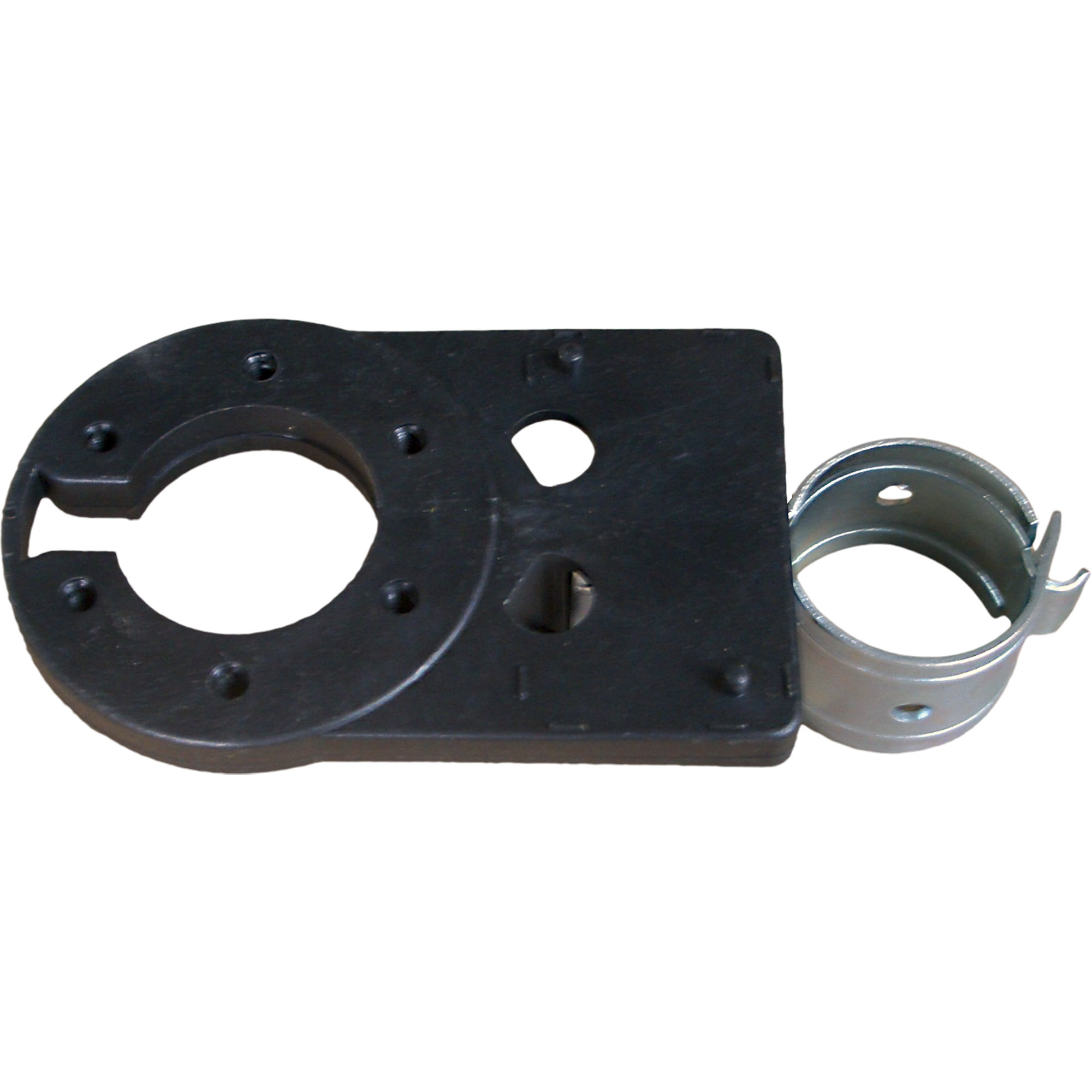 Steckdosenhalteplatte mit Halter  Durchm. 38 mm