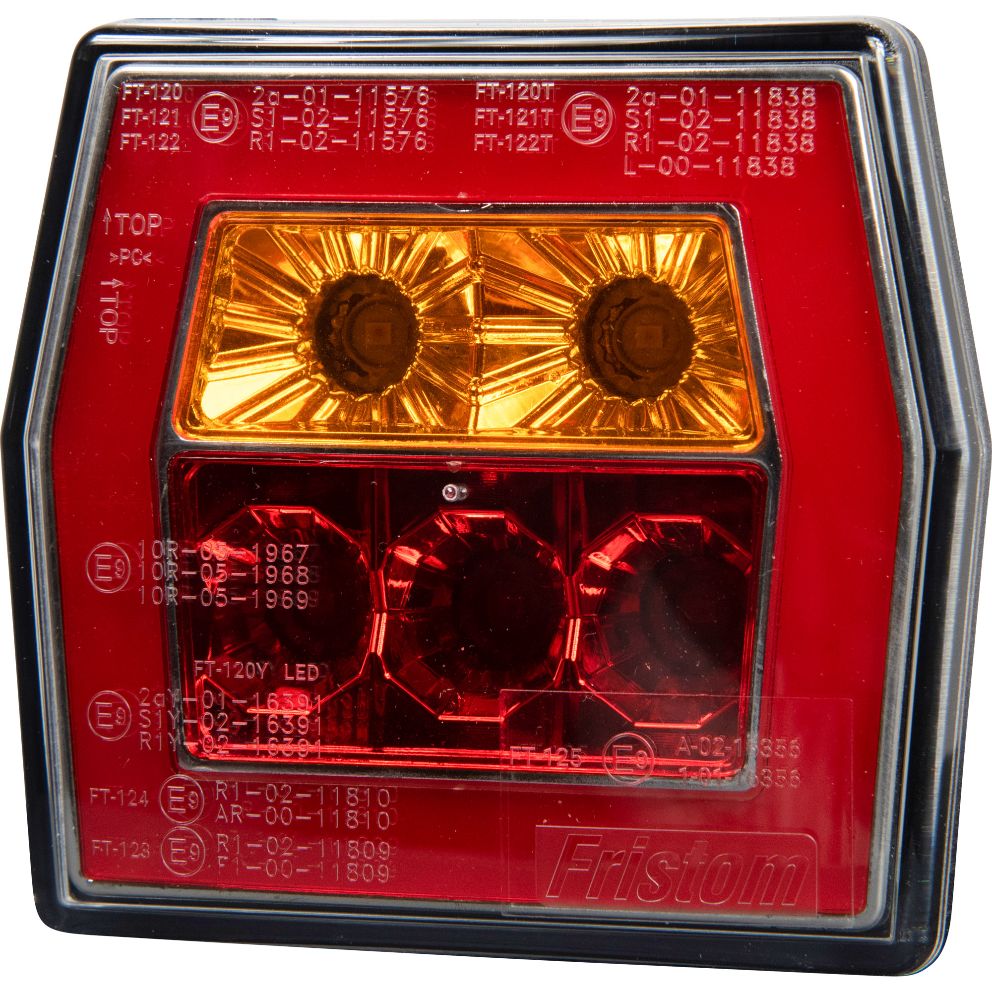 LED 3-Kammer-Leuchte, 12-36 V, mit Baj-Anschluss