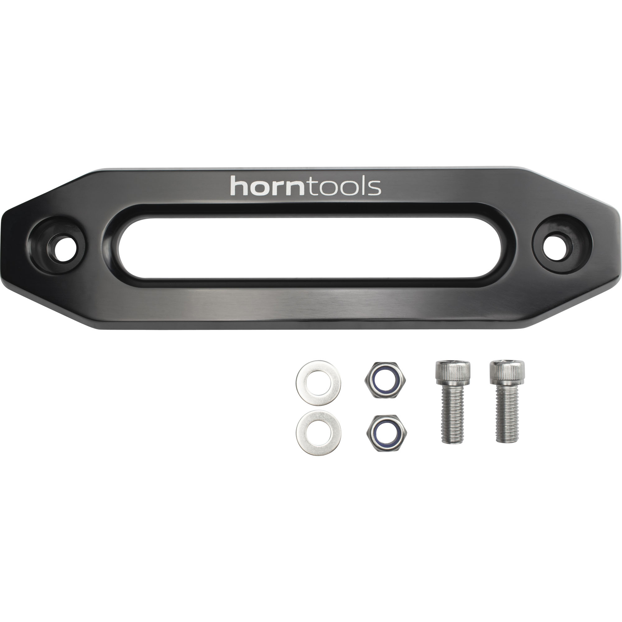 Seilfenster für Kunststoffseil,  Aluminium, Schwarz eloxiert