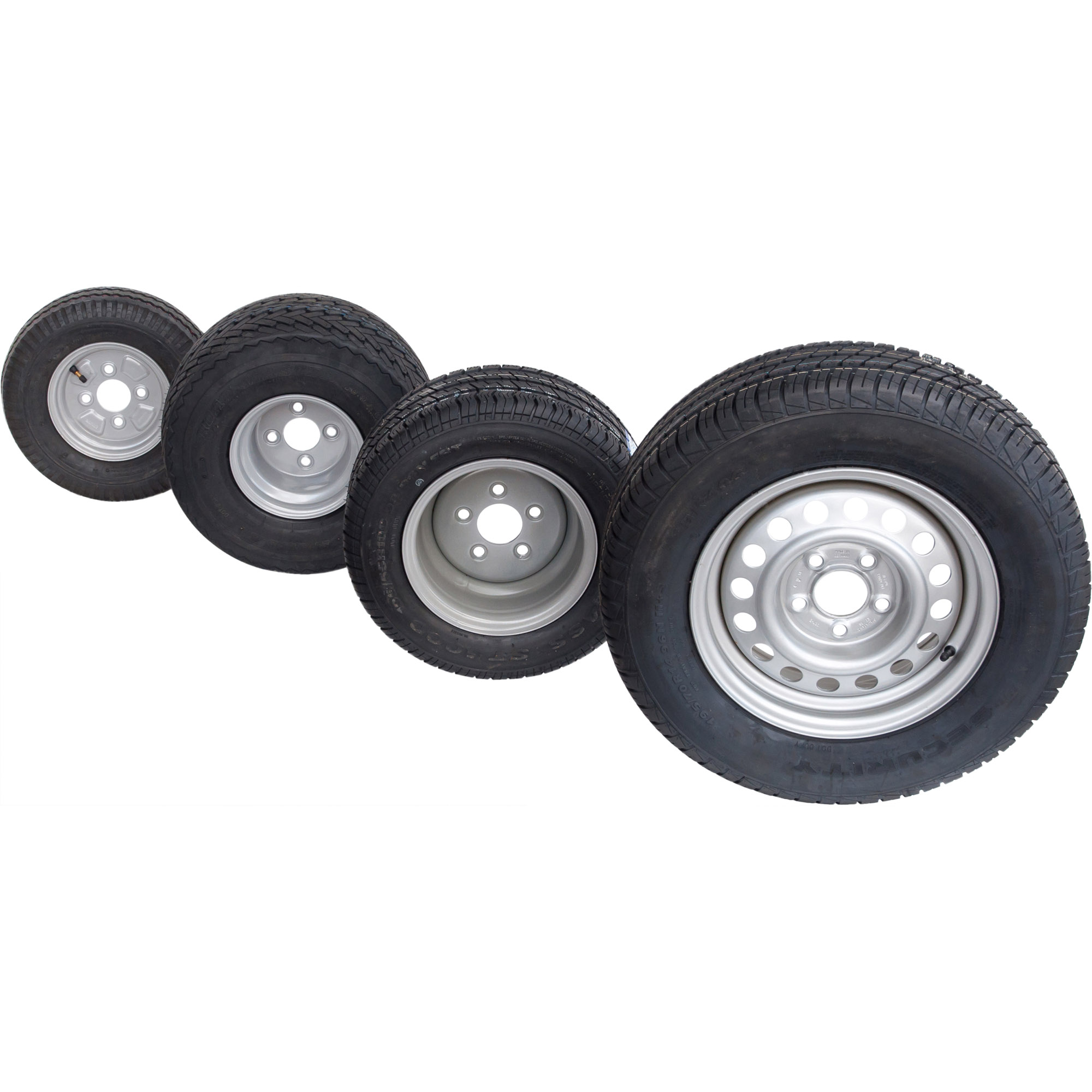 Rad 4.80-8, Felge 2.50A x 8, ET0, 4 x 100, LI 70M