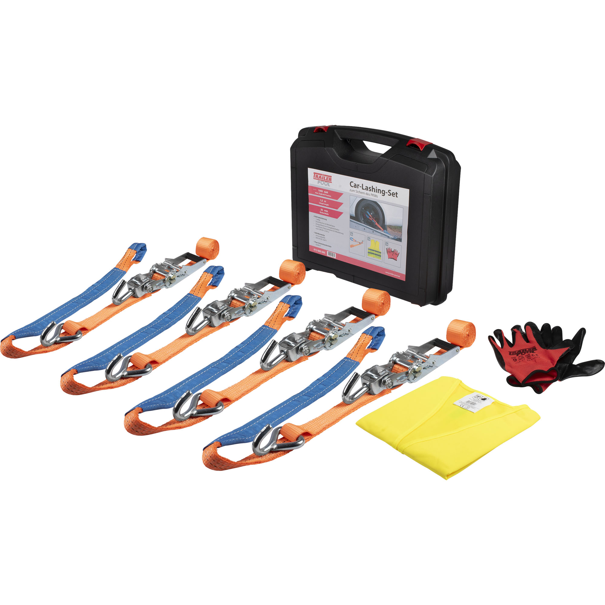 Autotransportgurt Kofferset, Radsicherung 1-teilig