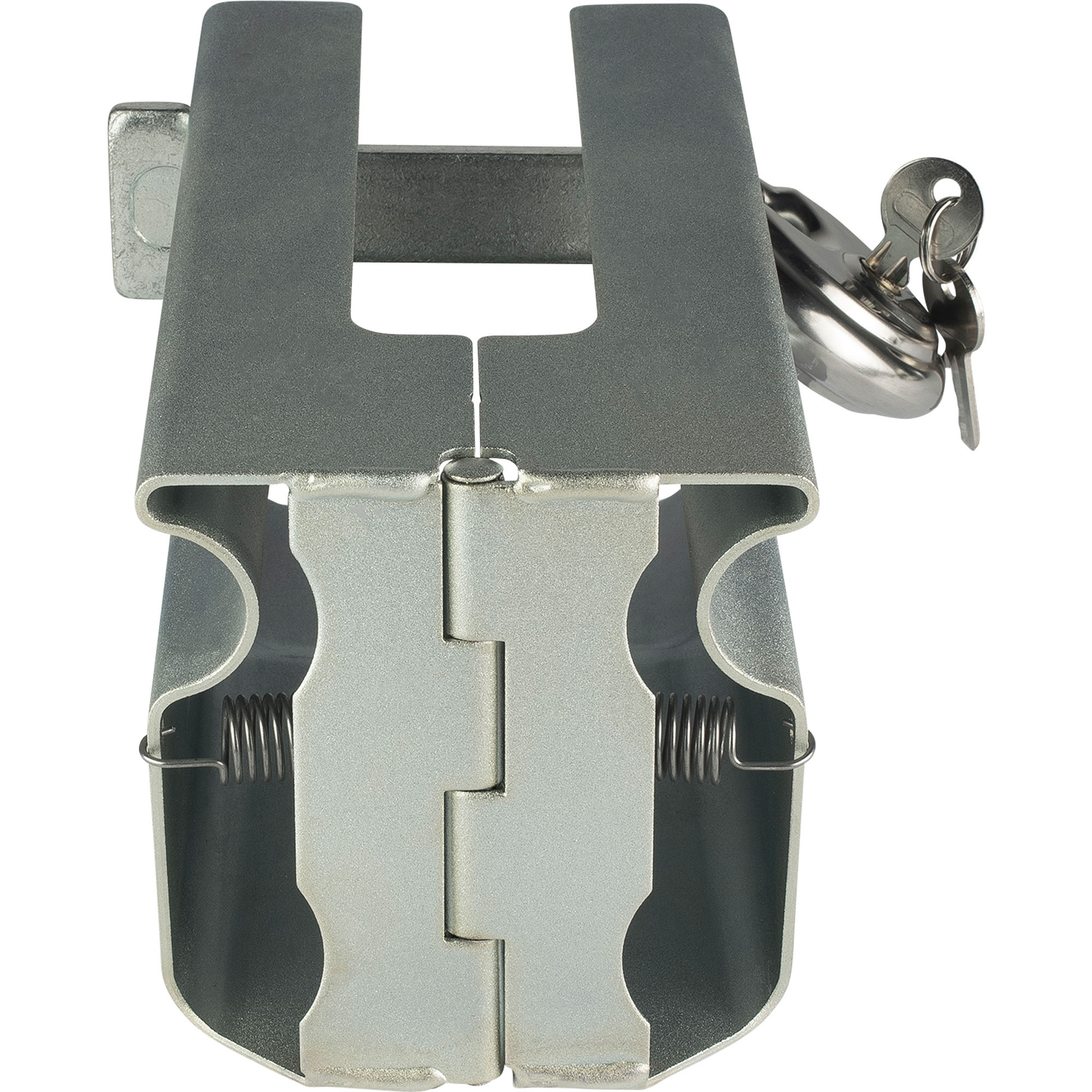 Kastenschloss, klappbar, für den an- und abgekoppelten Zustand