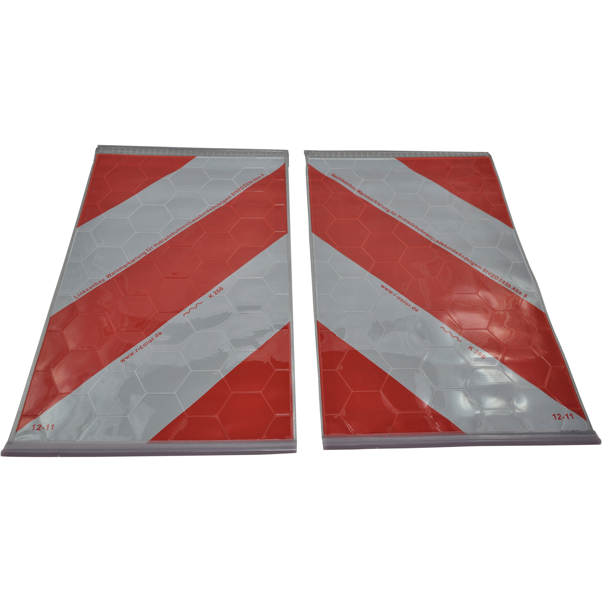 Warnmarkierung f. Hubladebühne, li. + re.abweisend