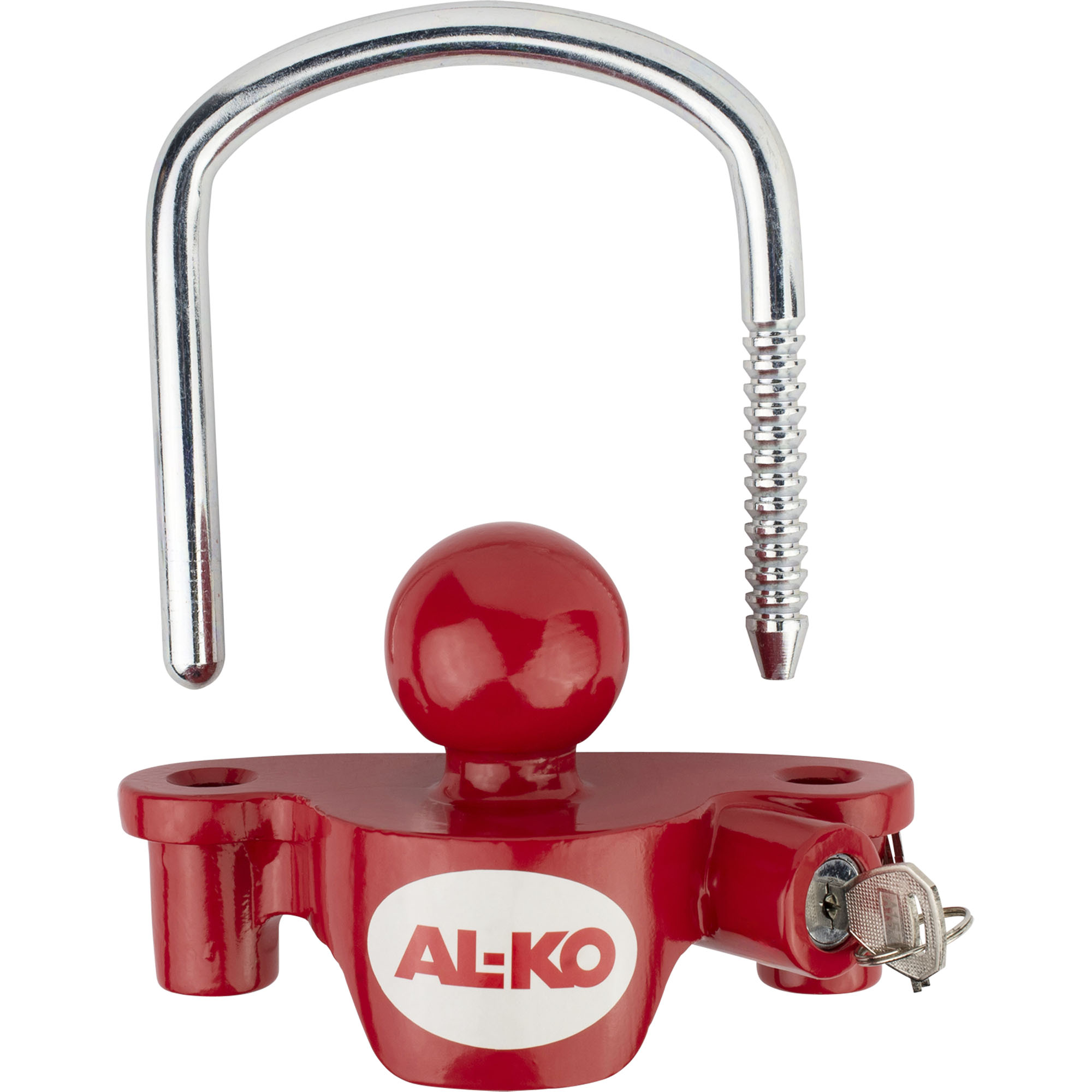 Kupplungsschloss mit Zylinderschloss, universal, Standbetrieb, rot