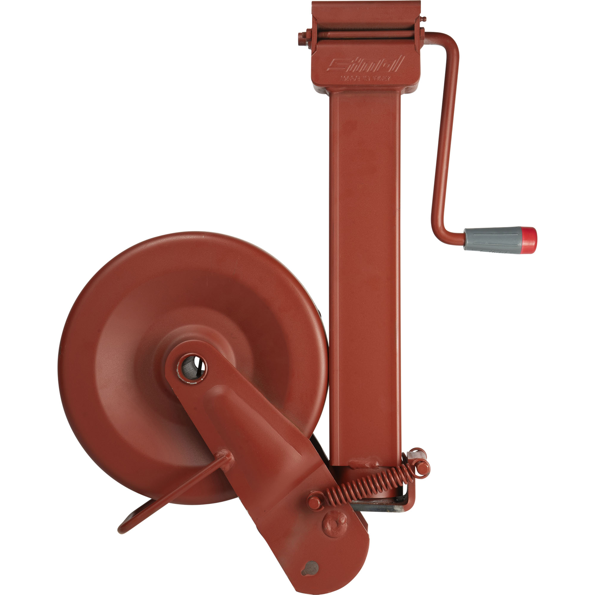 Stahl-Stützrad 80 mm vierkant, Stützlast 1900 kg