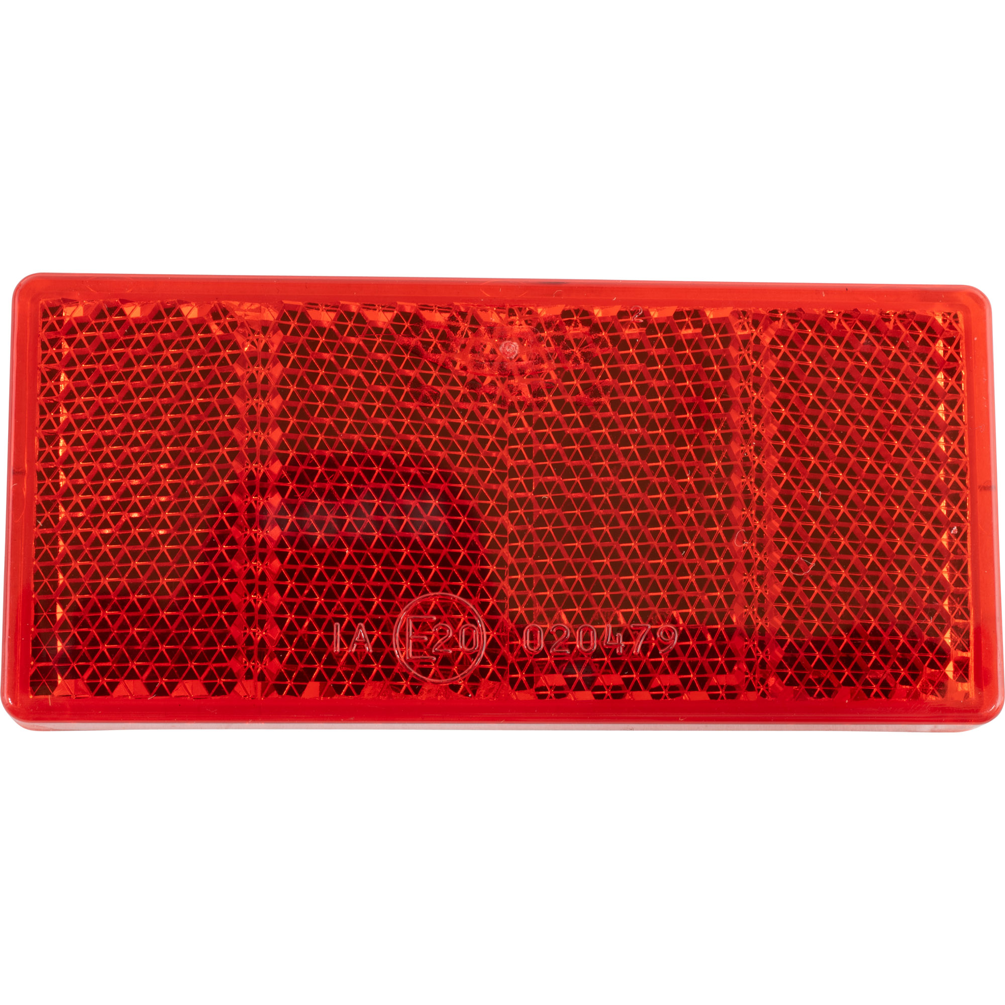 Rückstrahler 69 x 31,5 mm, rot, zum Kleben