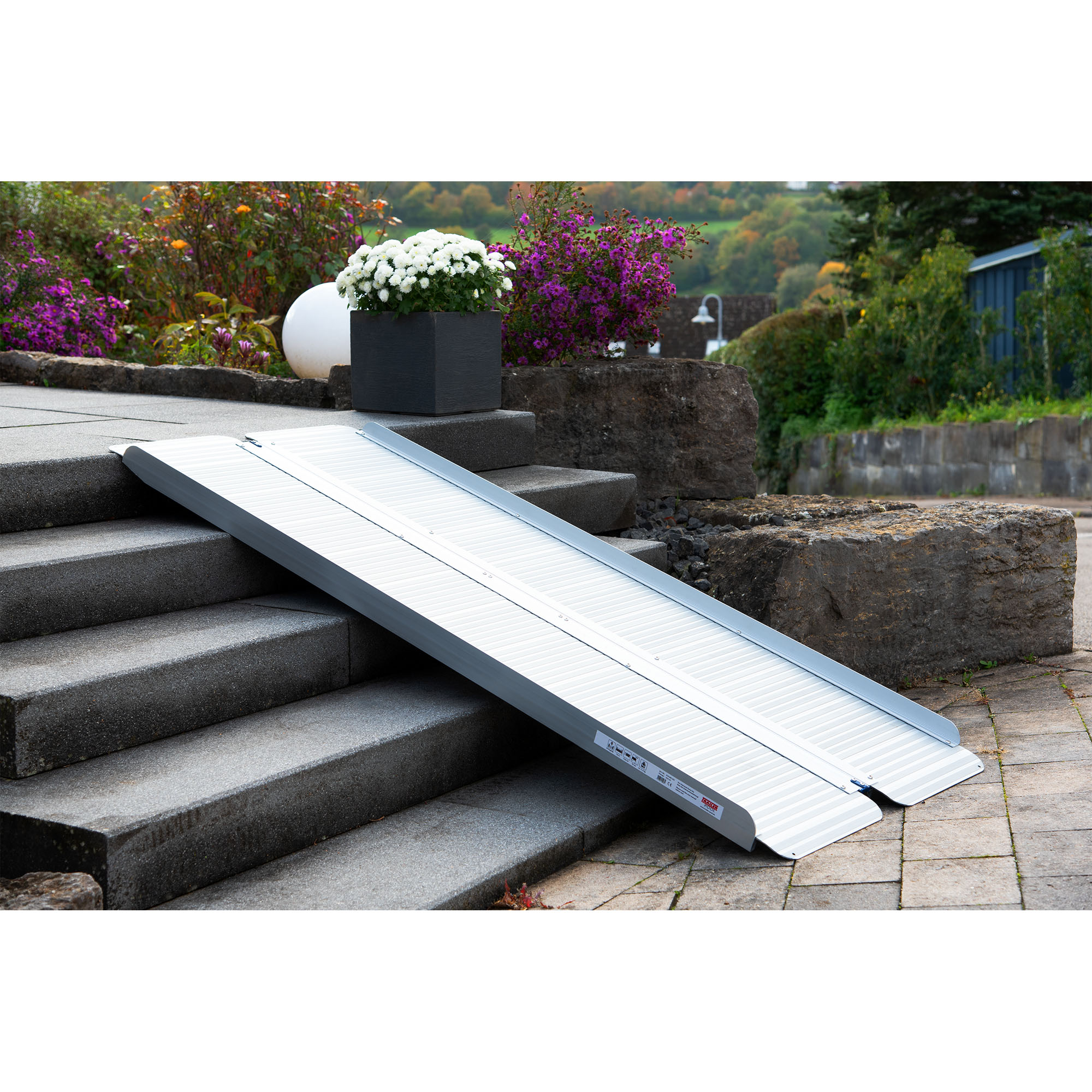 Verladerampe längs faltbar, Alu, Länge 1800 mm, 270 kg