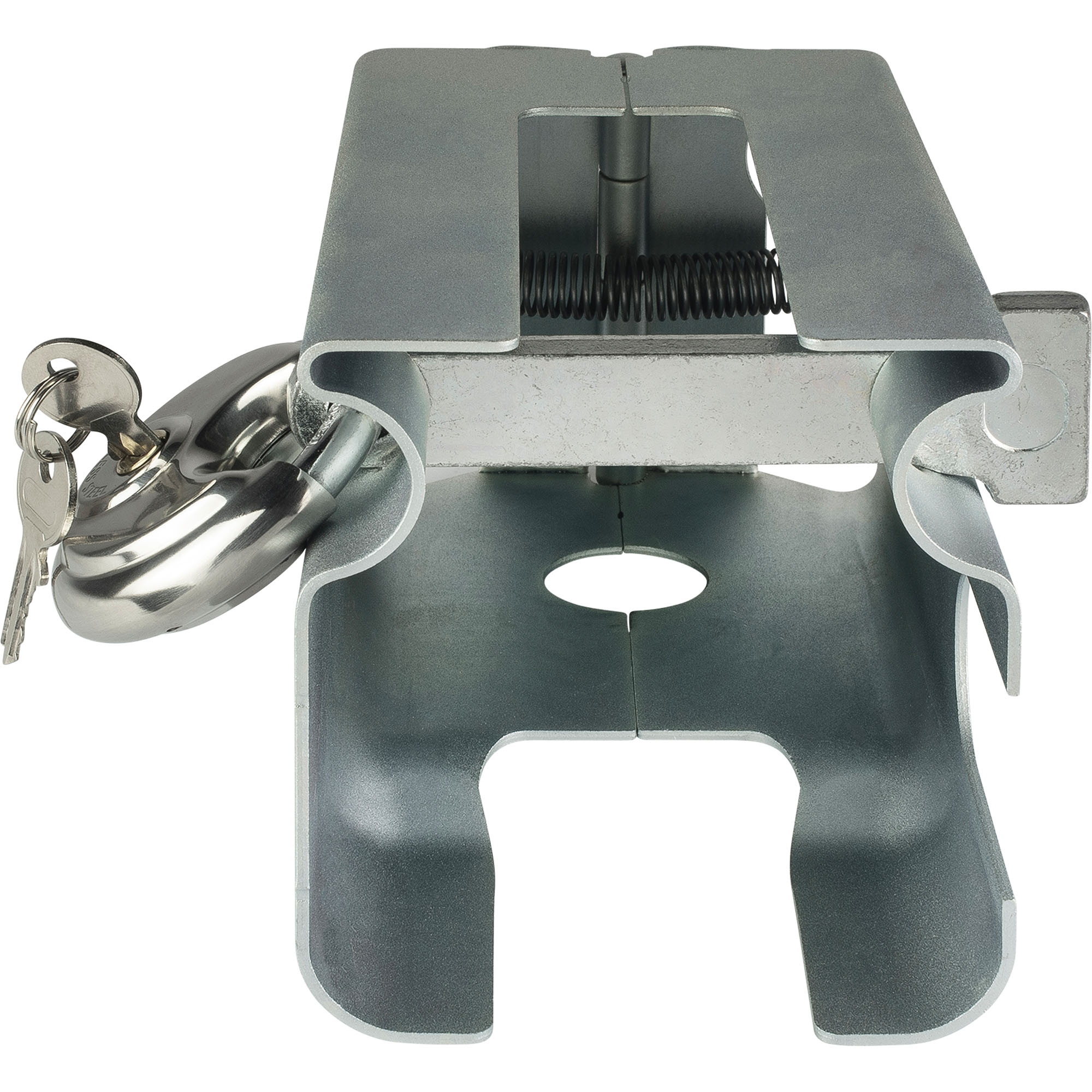 Kastenschloss, klappbar, für den an- und abgekoppelten Zustand