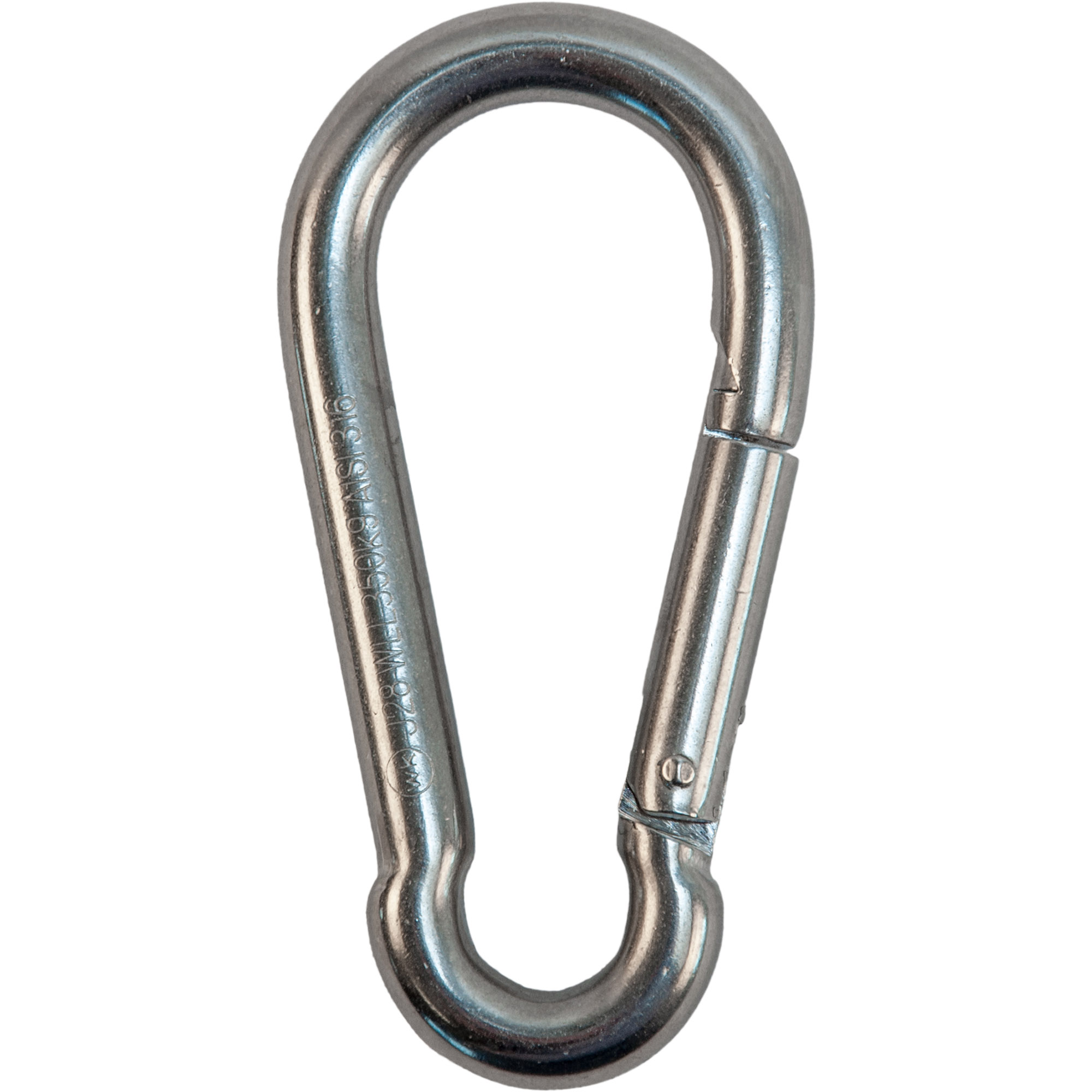 Karabinerhaken V4A, 100x10 mm, Tragfähigkeit 350kg