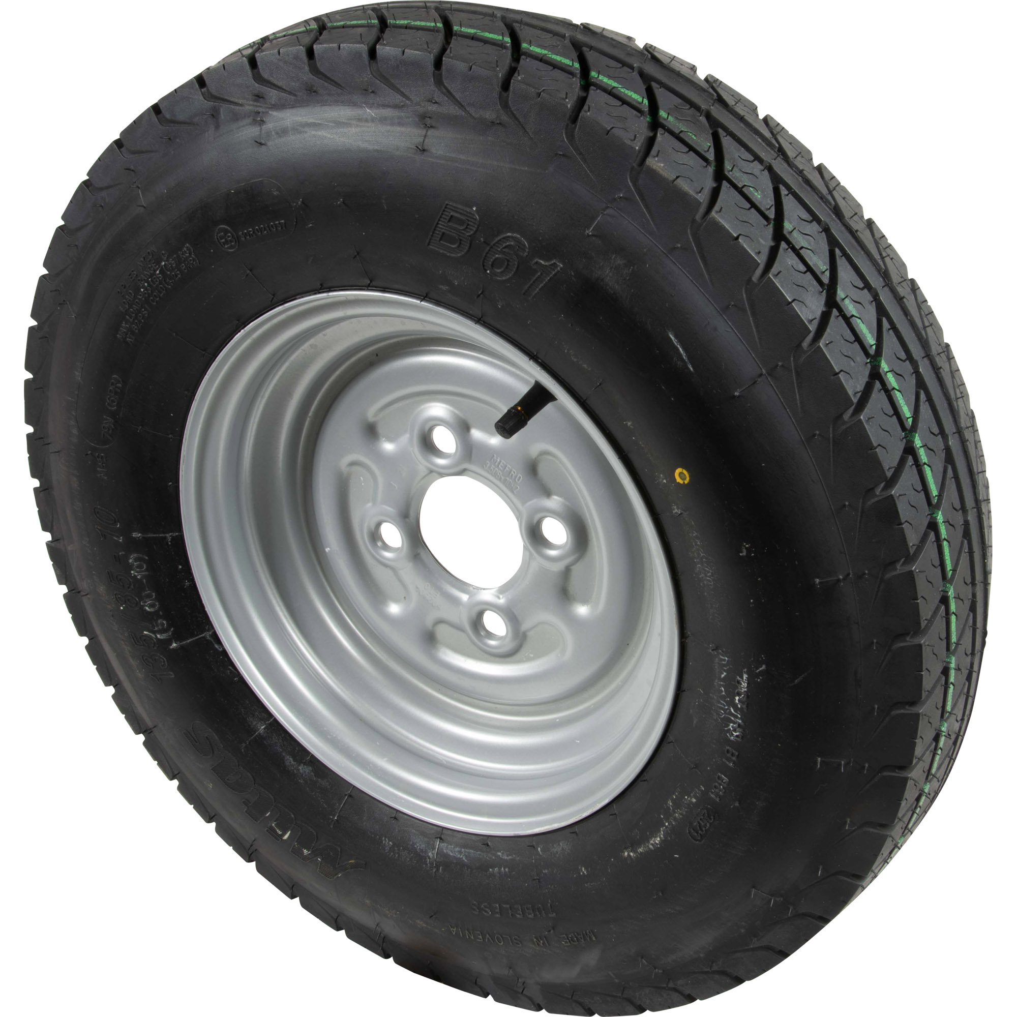 Rad 5.00-10, Felge 3.50Bx10H2, ET0, 4x100, LI 79M