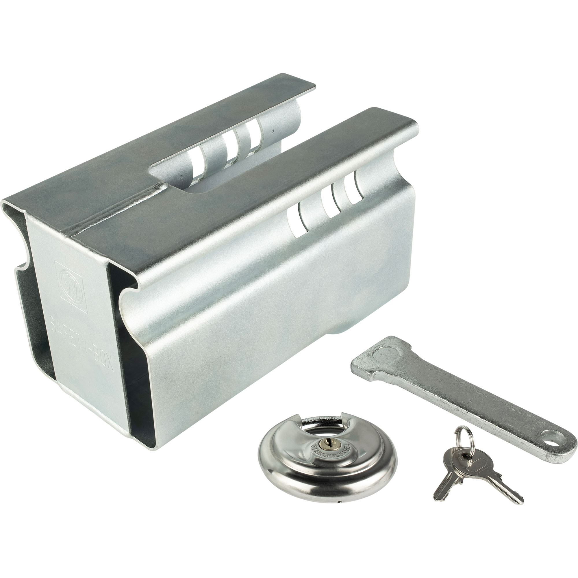 Kastenschloss, mit Vorhängeschloss, Standbetrieb