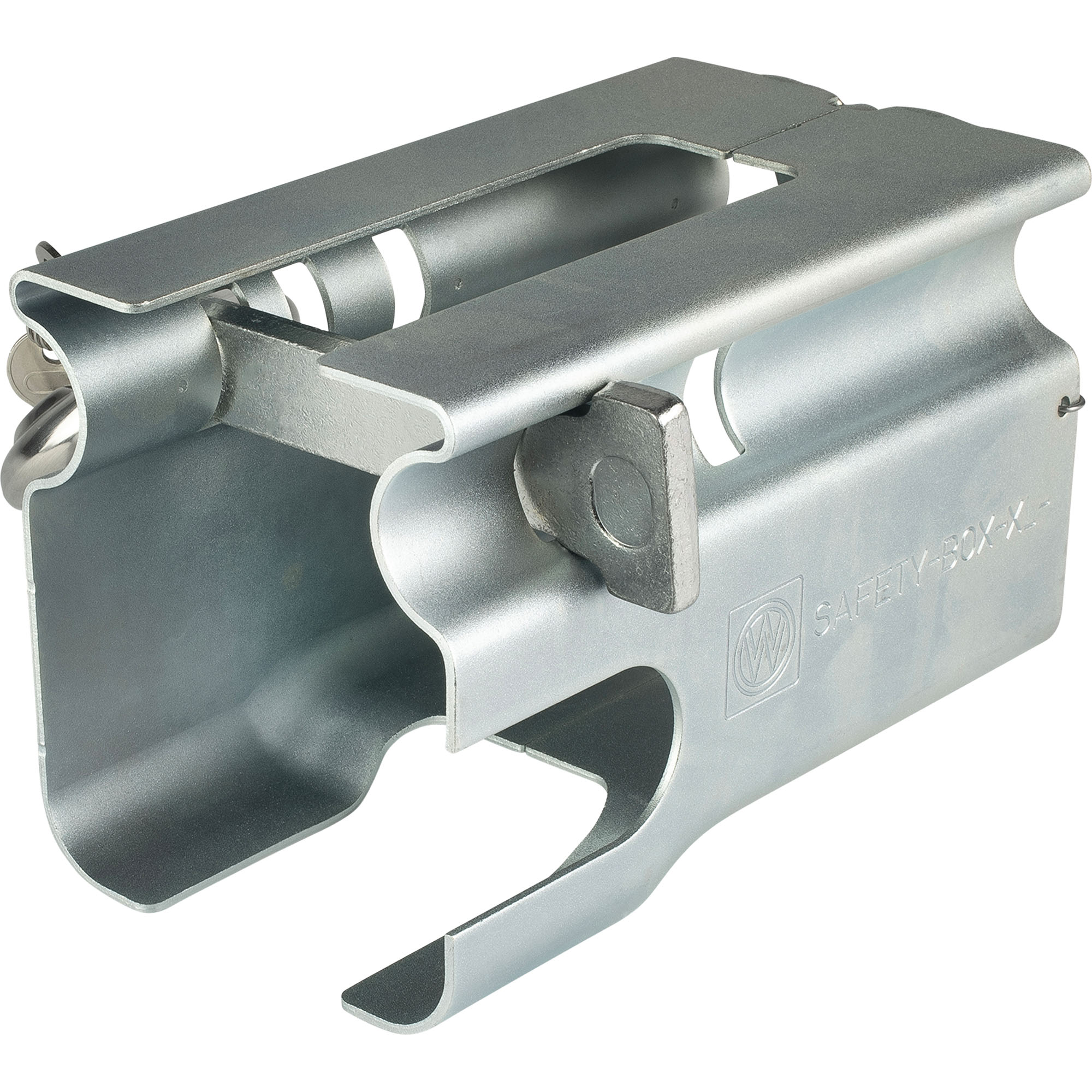 Kastenschloss, klappbar, für den an- und abgekoppelten Zustand