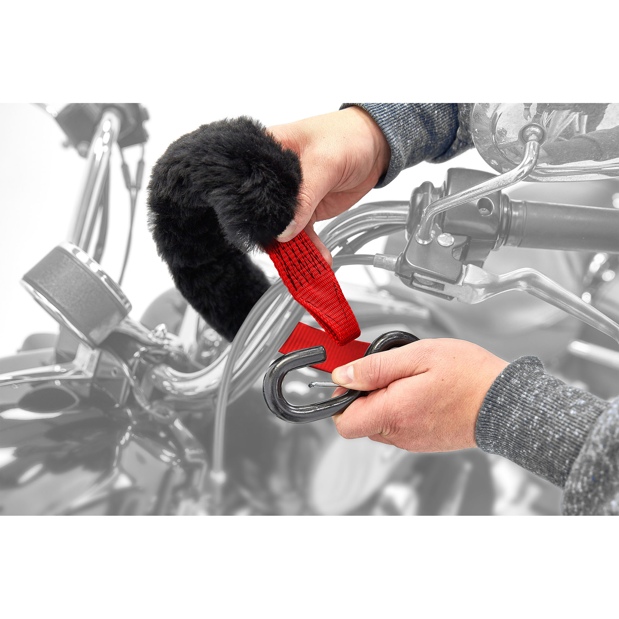 Motorrad-Zurrgurt-Set, ACEBIKES , L 2000 mm, LC 900 daN