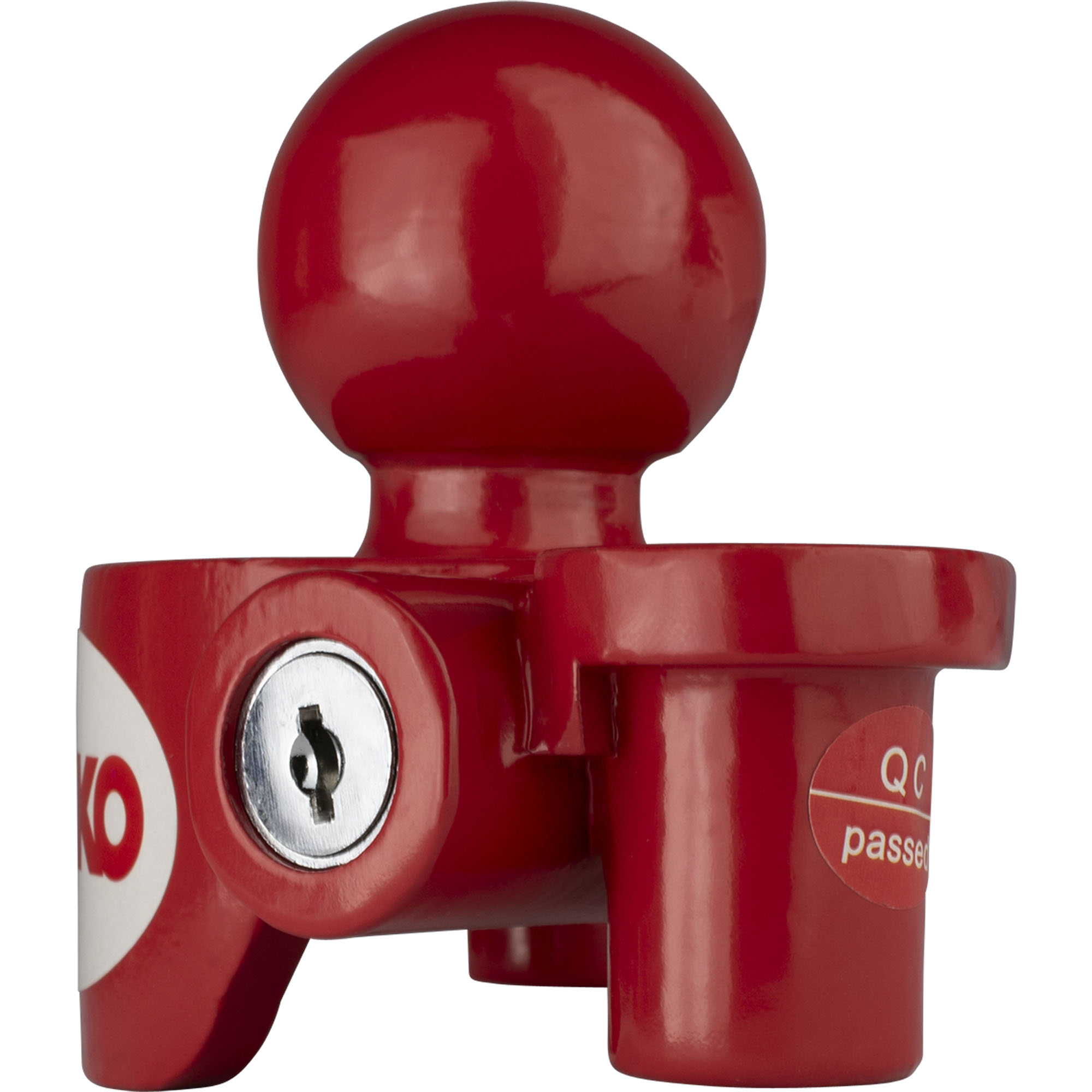 Kupplungsschloss mit Zylinderschloss, universal, Standbetrieb, rot