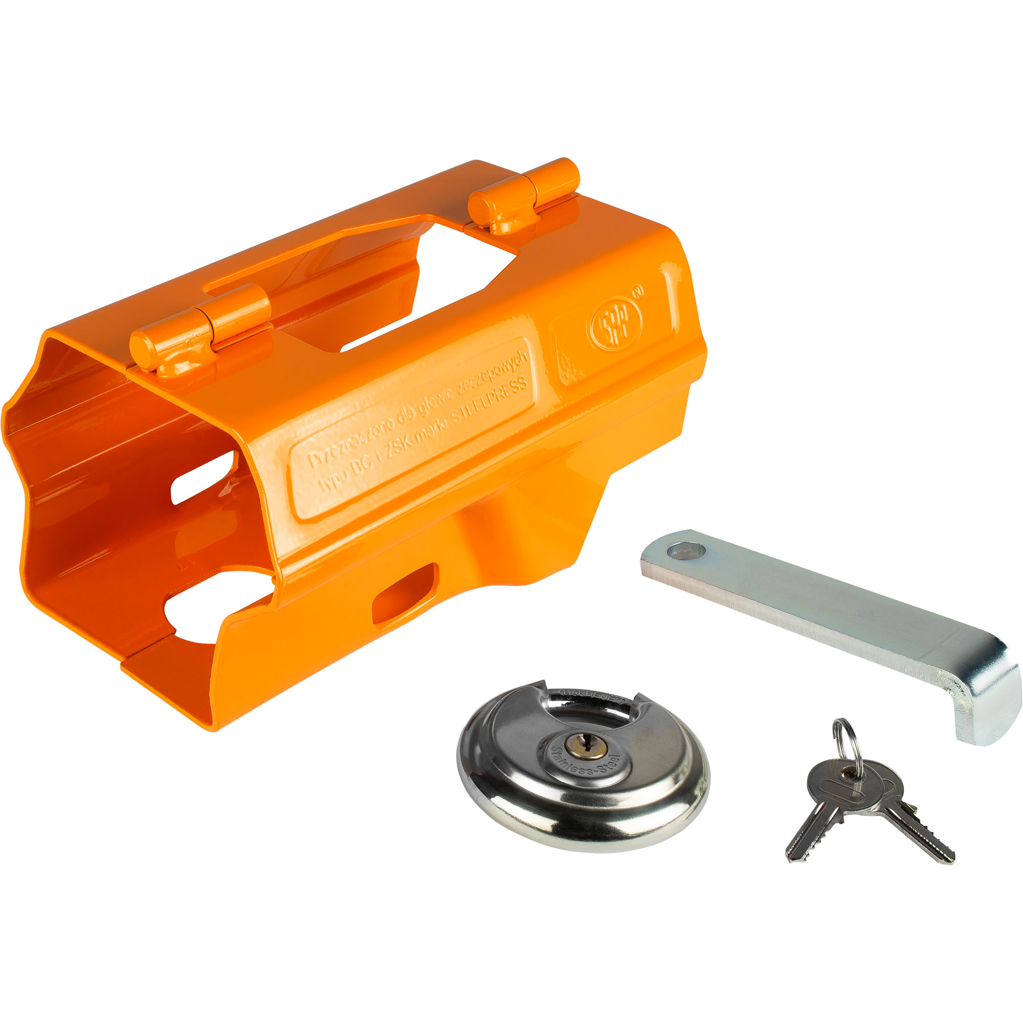 Kastenschloss, klappbar, mit Vorhängeschloss