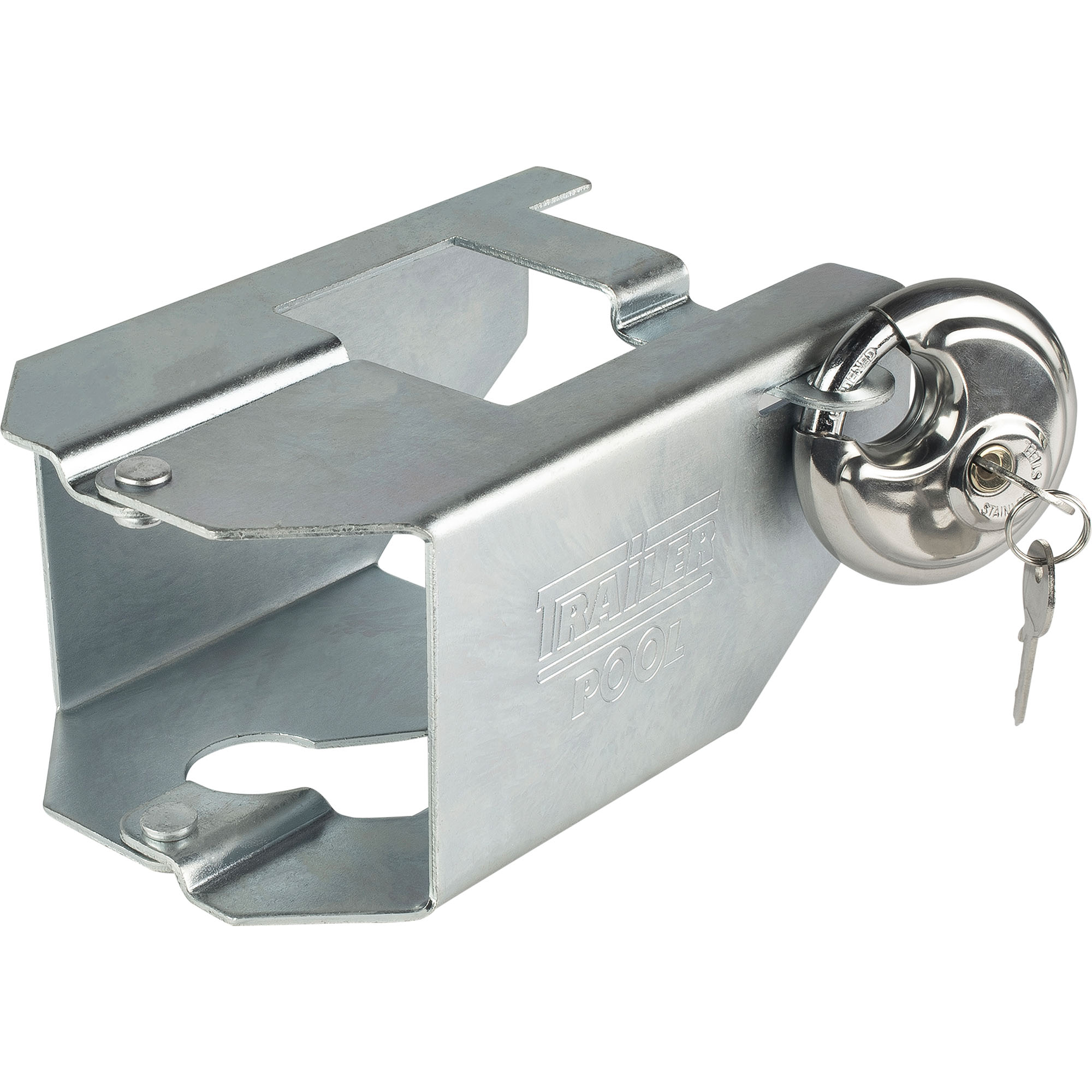 Kastenschloss, klappbar, mit integriertem Riegel