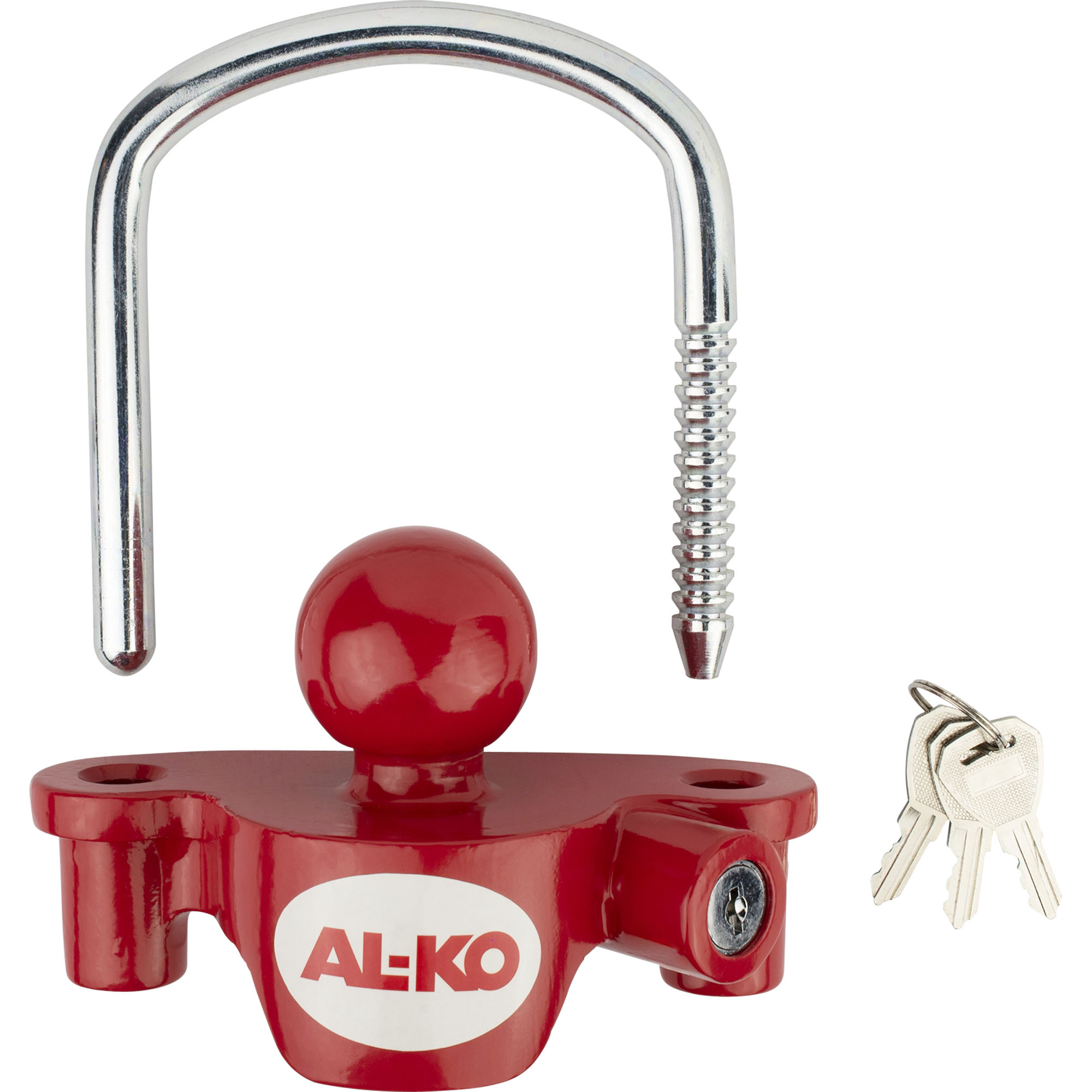 Kupplungsschloss mit Zylinderschloss, universal, Standbetrieb, rot