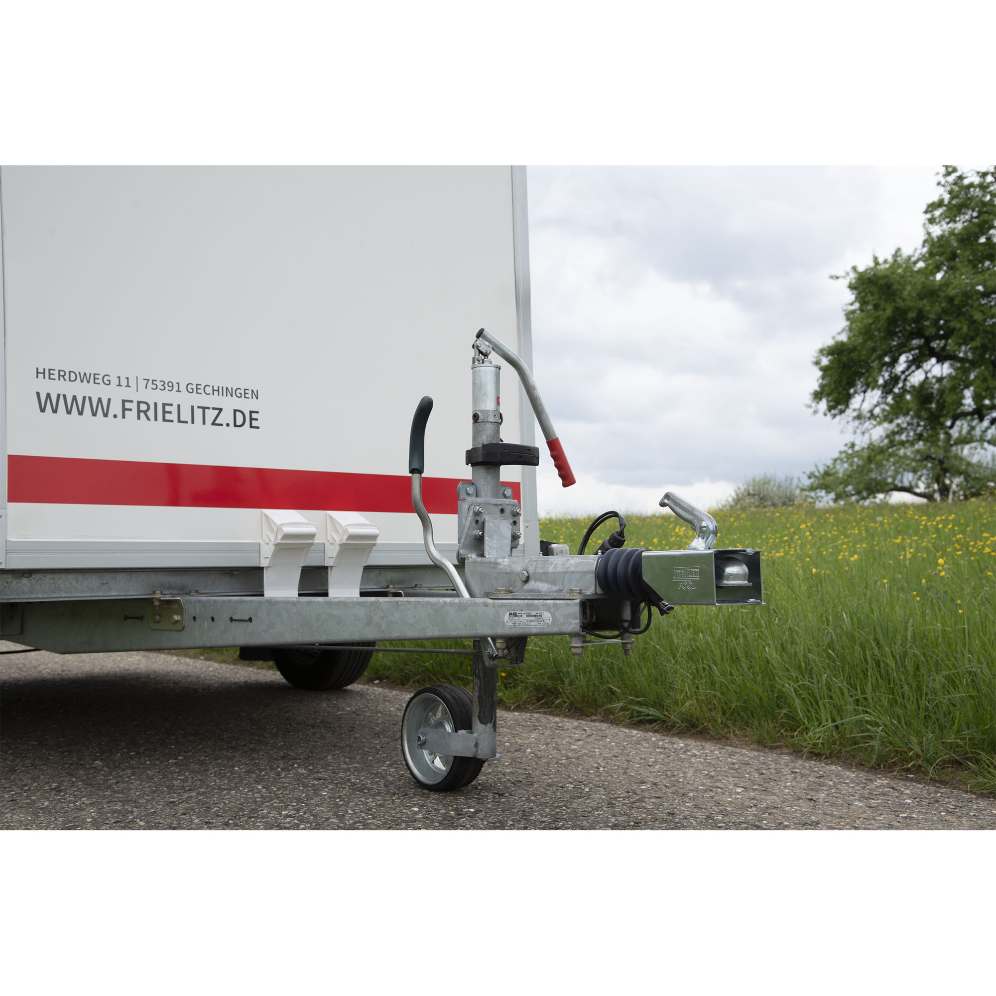 Kastenschloss, klappbar, mit integriertem Riegel