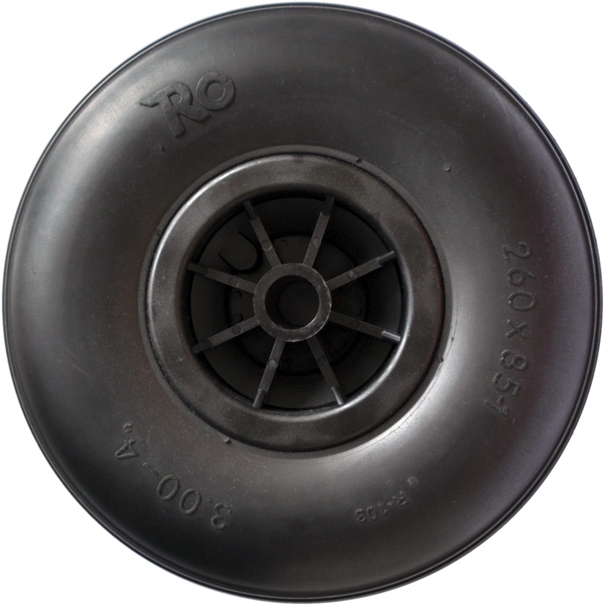 PU-Rad für Bootsanhänger, 260 x 85 mm, Kunststofff